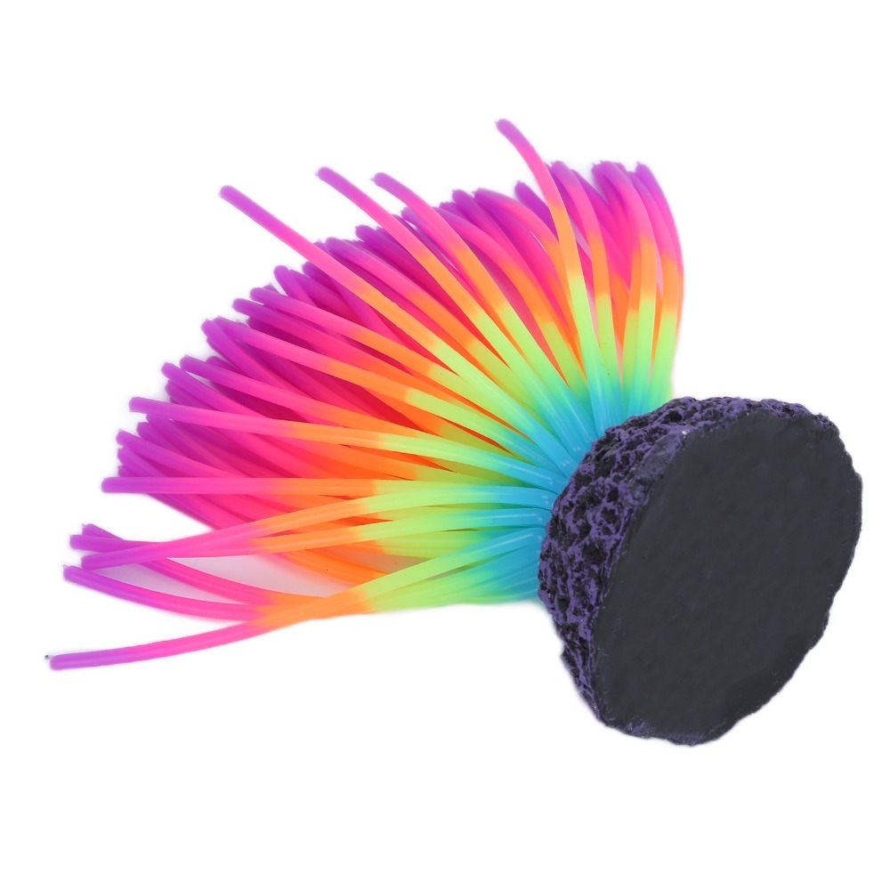 Aquarium Fish Rainbow - Coral de Silicone Colorido para Aquário