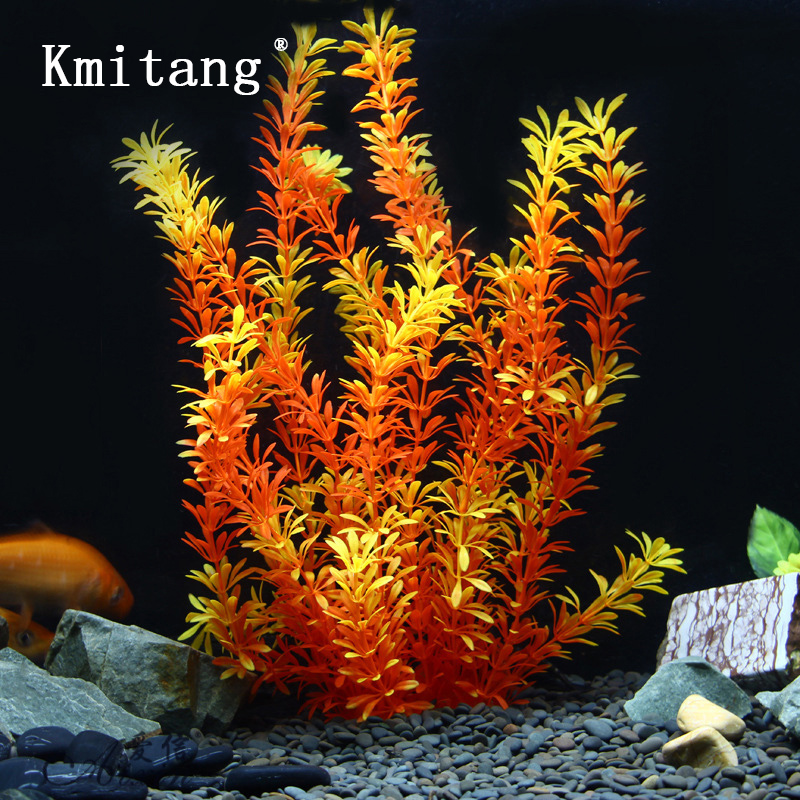 Aquarium Fish Gallery - Plantas Tropicais Artificiais de 100cm, Grama