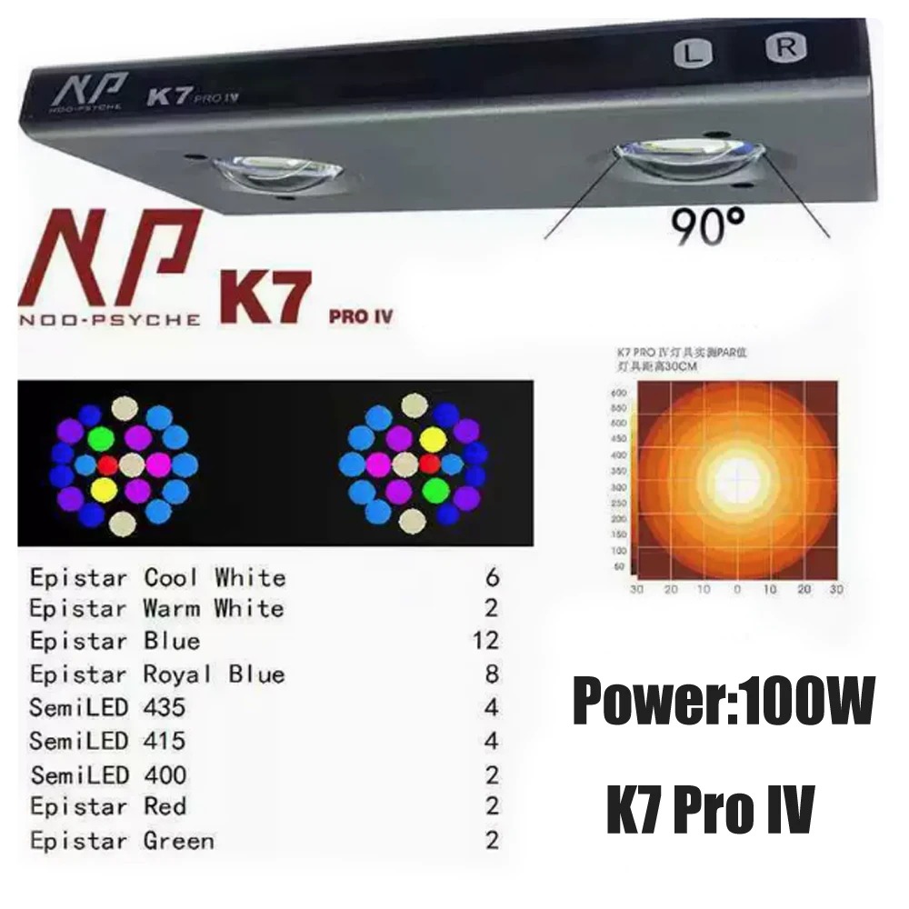 Aquarium Fish Light - Luz LED para aquário de água