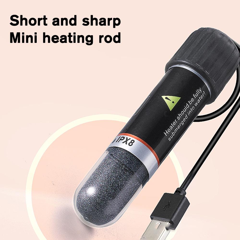 Aquarium Heater Submersible - Vara de aquecimento USB mini para