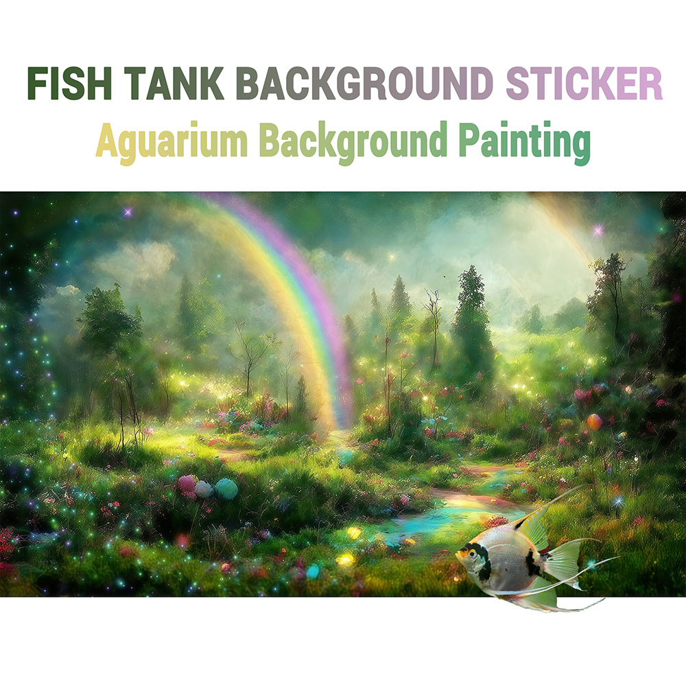 Aquarium Fish Rainbow - Fundo para aquário, fundo para tanque