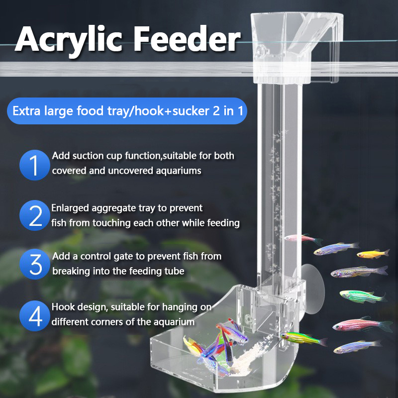 Tubo de Alimentação de Acrílic - Aquarium Fish Variety avaliação e preço
