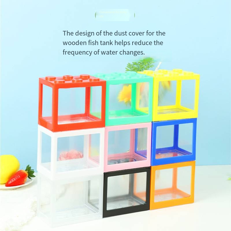 Mini Aquário em Forma de Bloco - Aquarium Fish In Bowl avaliação e preço