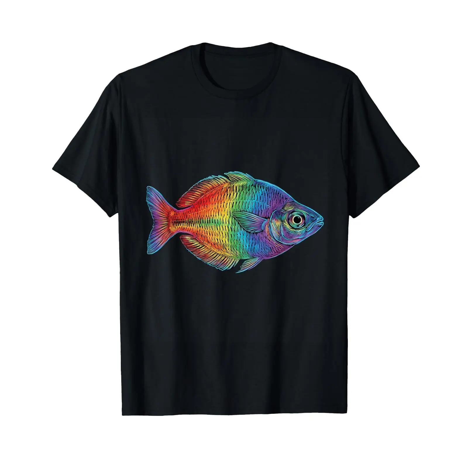 Camiseta com estampa de peixe  - Aquarium Fish Rainbow avaliação e preço
