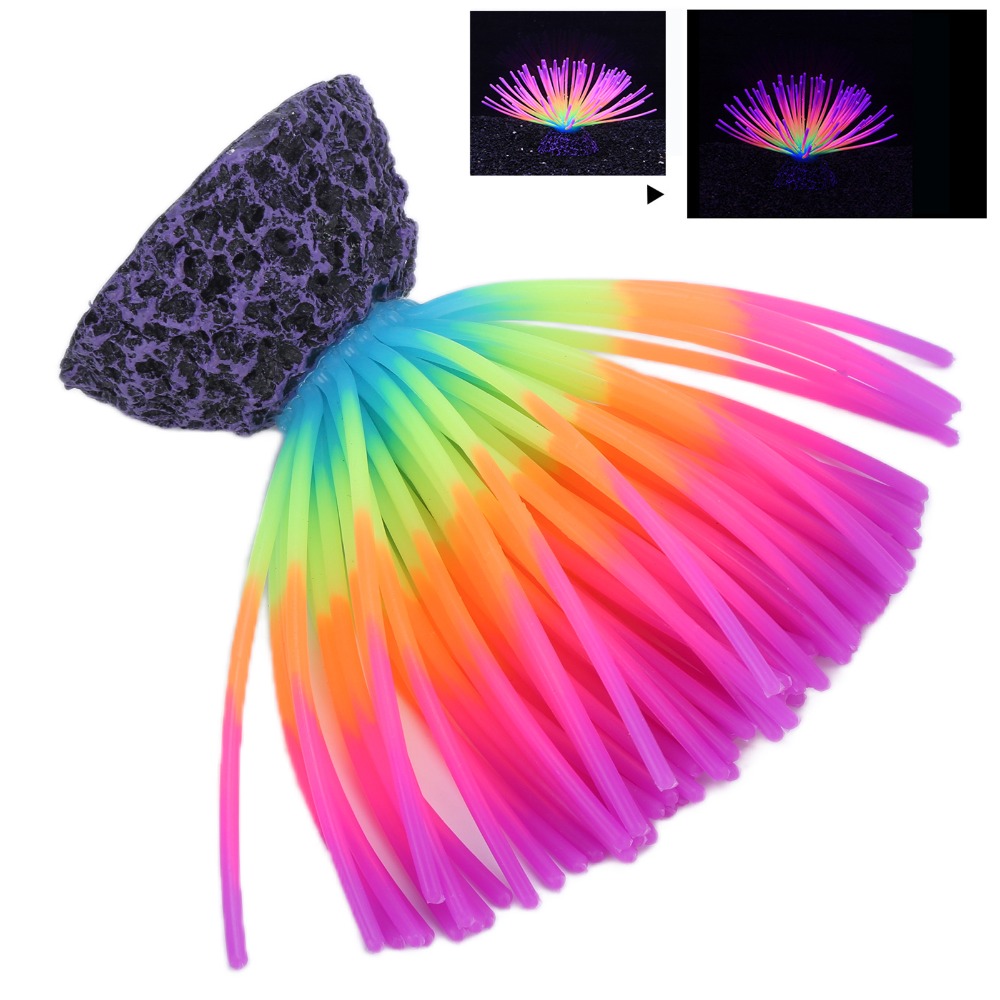 Coral de Silicone Colorido par - Aquarium Fish Rainbow avaliação e preço