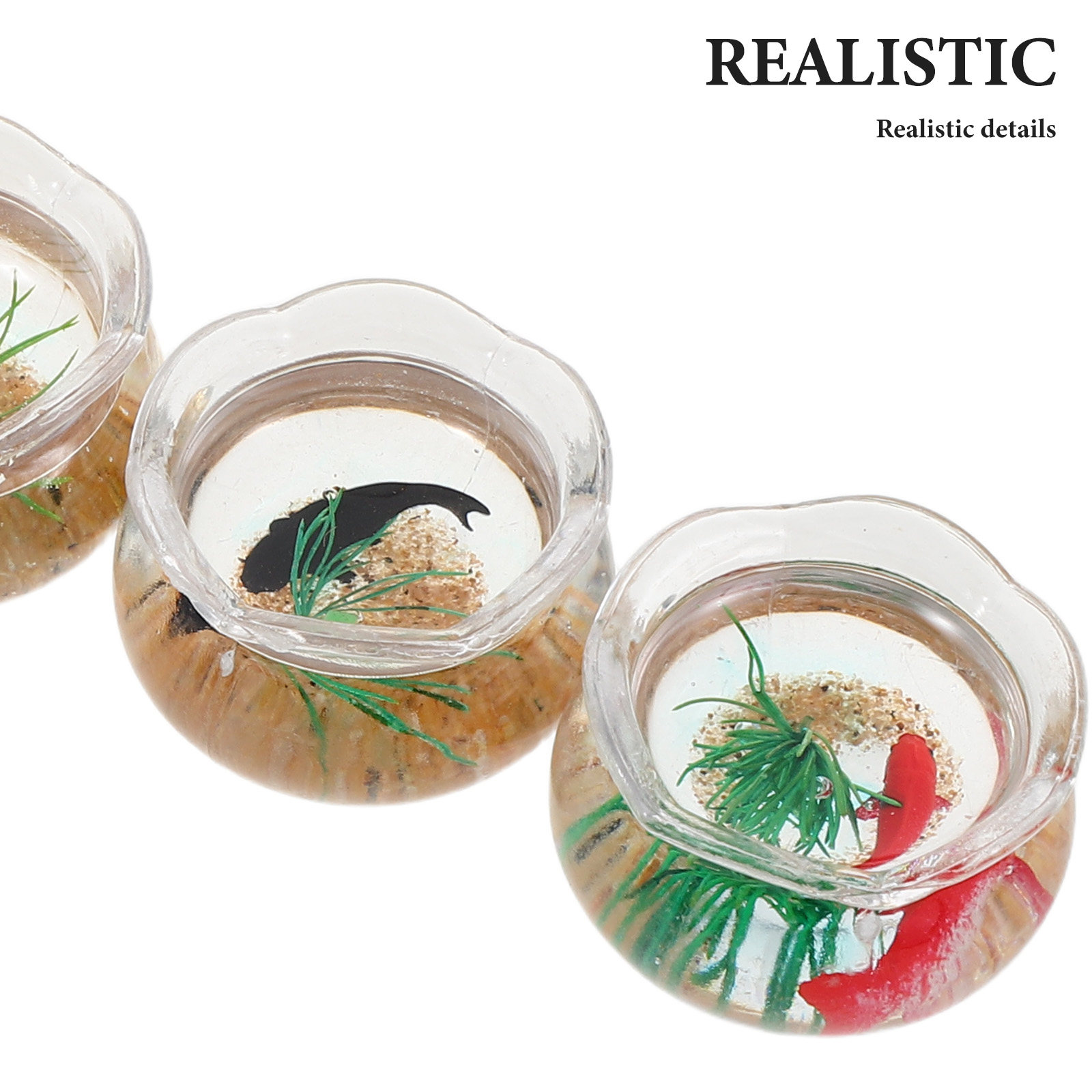 5 Peças Mini Aquário Redondo p - Aquarium Fish In Bowl avaliação e preço